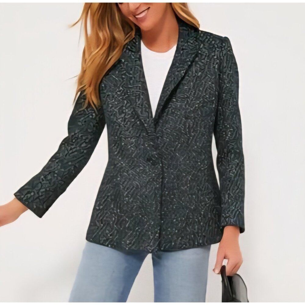 New TUCKERNUCK - XS - Basalt Tweed Green Windsor Blazer $378